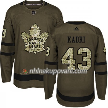 Toronto Maple Leafs Dresy Nazem Kadri 43 Adidas 2017-2018 Camo Zelená Authentic - Pánské